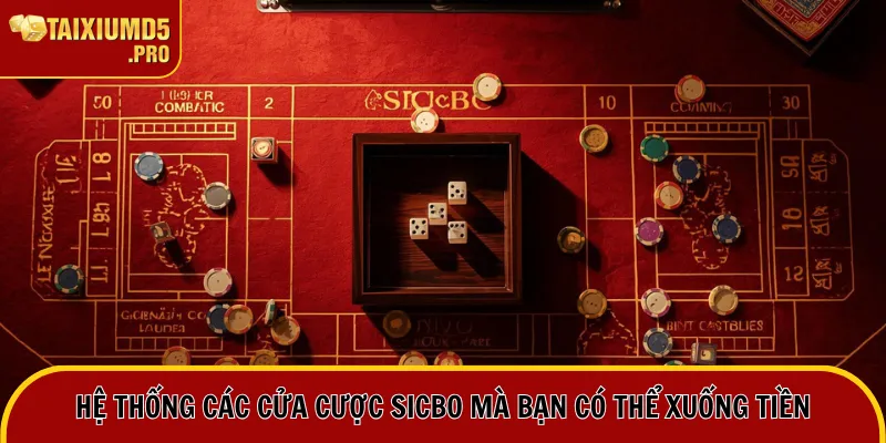Hệ thống các cửa cược Sicbo mà bạn có thể xuống tiền